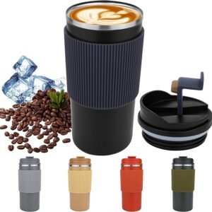 450ml Thermal Travel Coffee Mug with Lid – Hot & Cold Cup